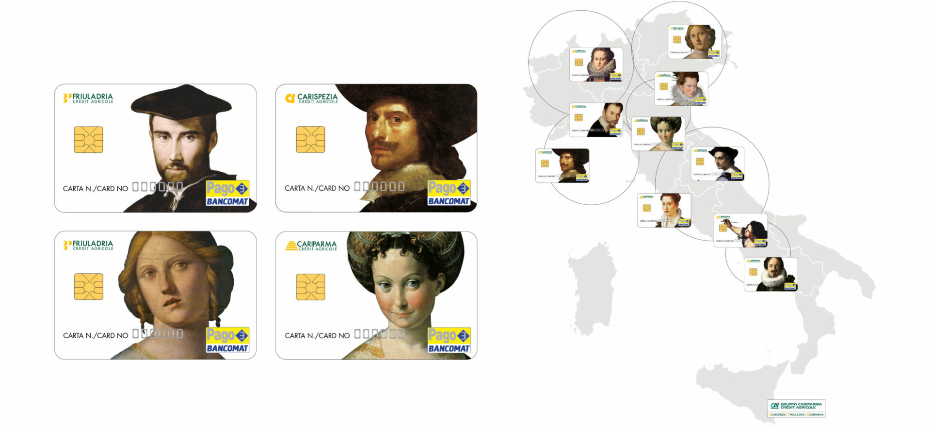 Credit cards | Graphic Design | Branding | Cariparma | Mario Trimarchi Design | Fragile