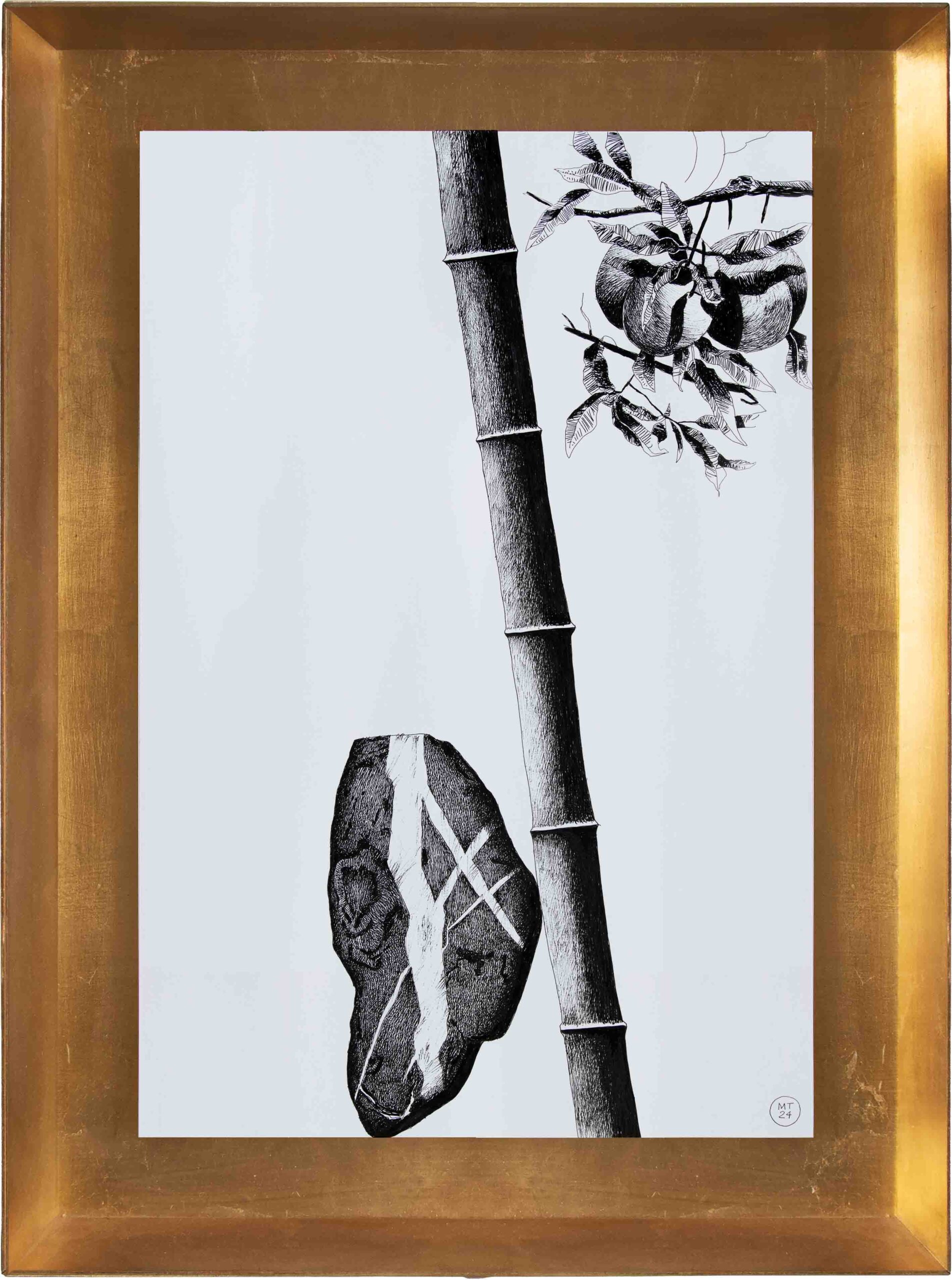 Drawings-MU-Mario-Trimarchi-Design-Framed-cornice-grey-ink on paper