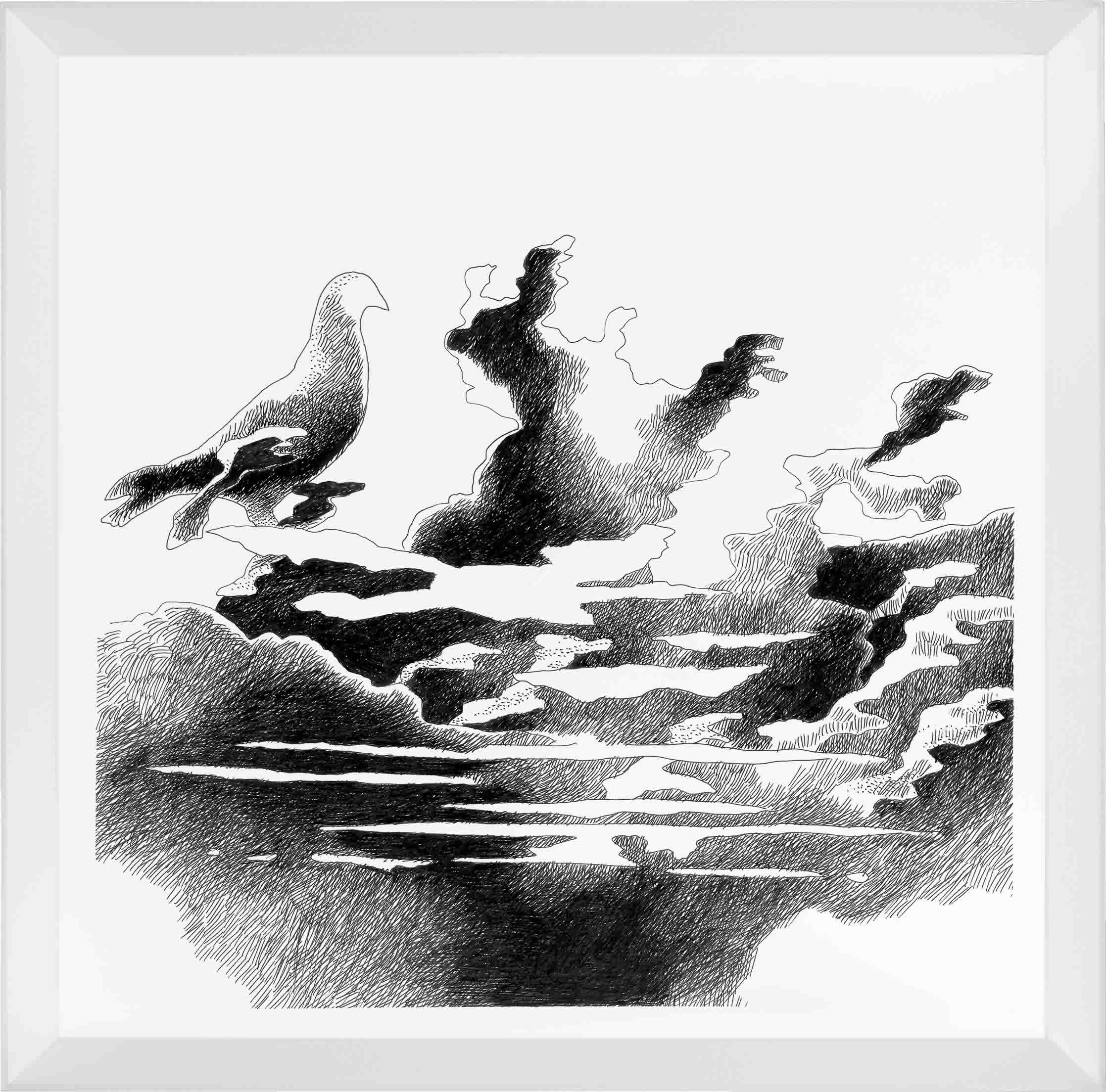 Drawings-Nuvole come Preghiere-Cielo dopo il diluvio-Mario-Trimarchi-Design-cornice