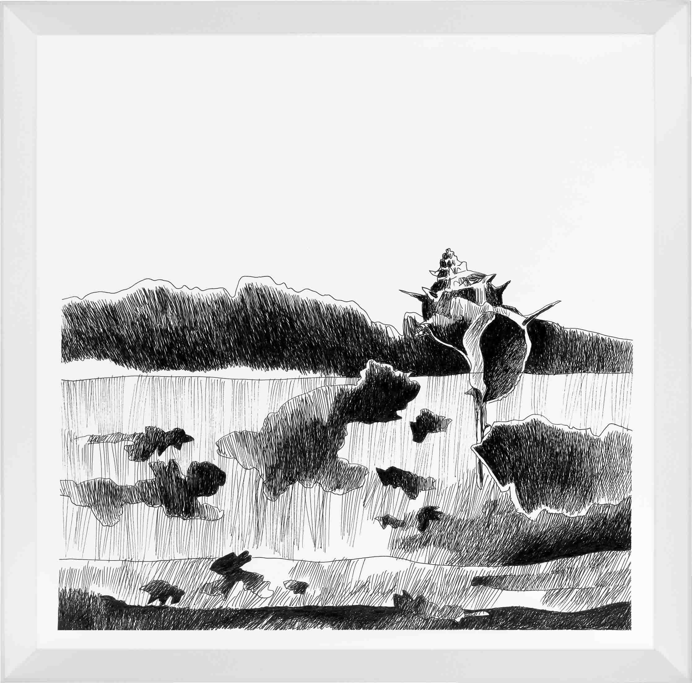 Drawings-Nuvole come Preghiere-Cielo piovoso-Mario-Trimarchi-Design-cornice