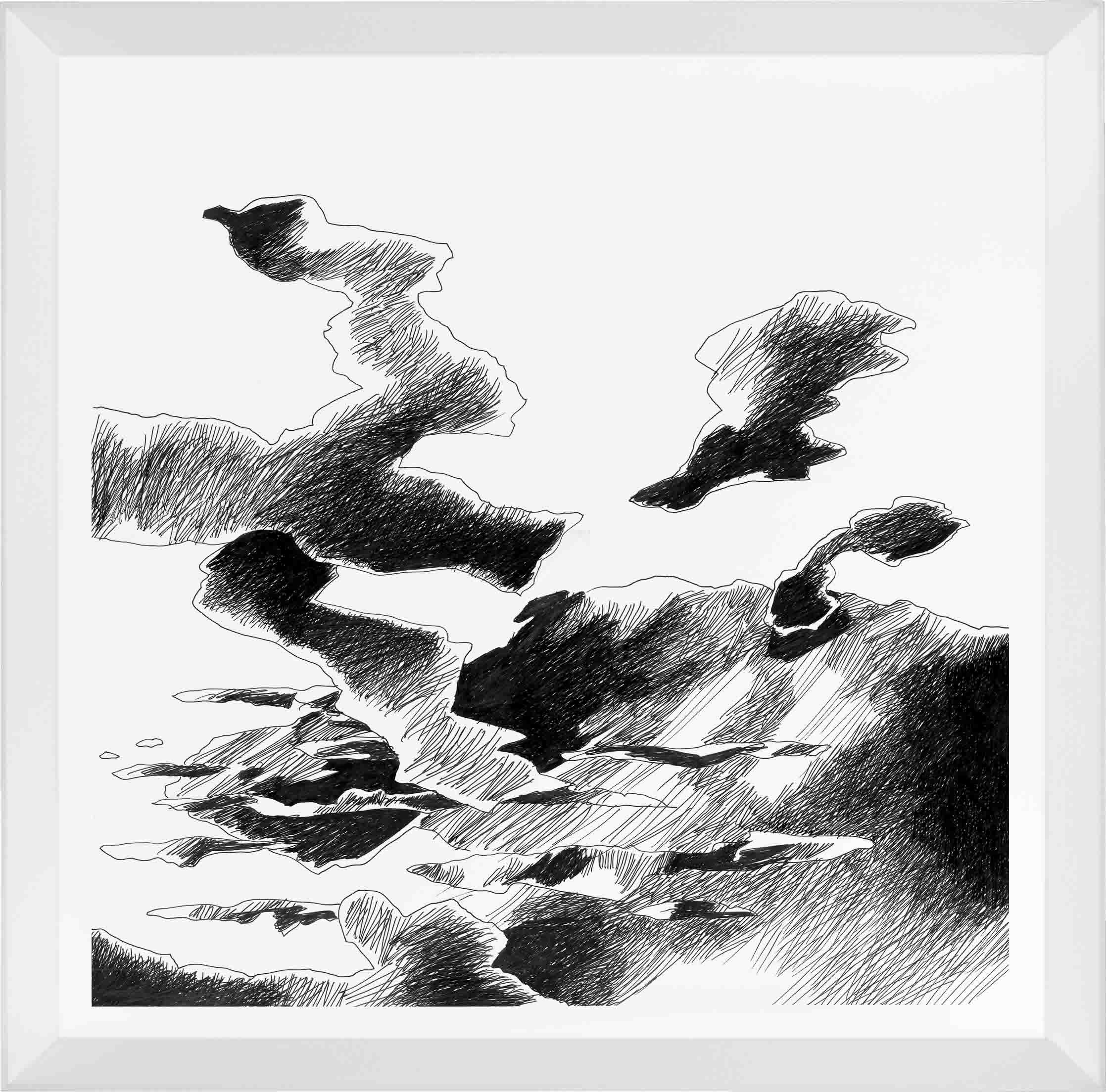Drawings-Nuvole come Preghiere-Cielo sfilacciato-Mario-Trimarchi-Design-cornice