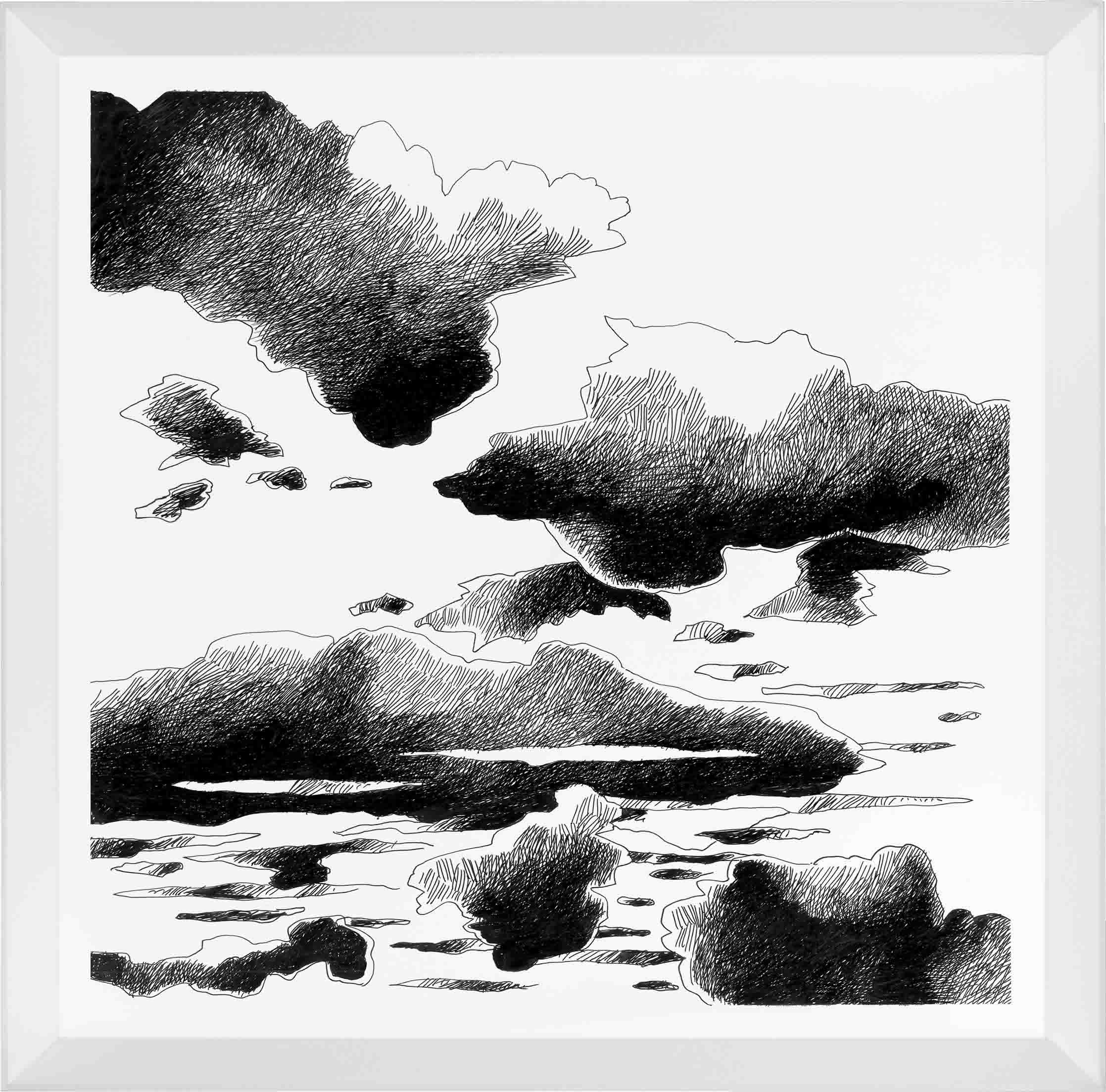 Drawings-Nuvole come Preghiere-Cielo silente-Mario-Trimarchi-Design-cornice