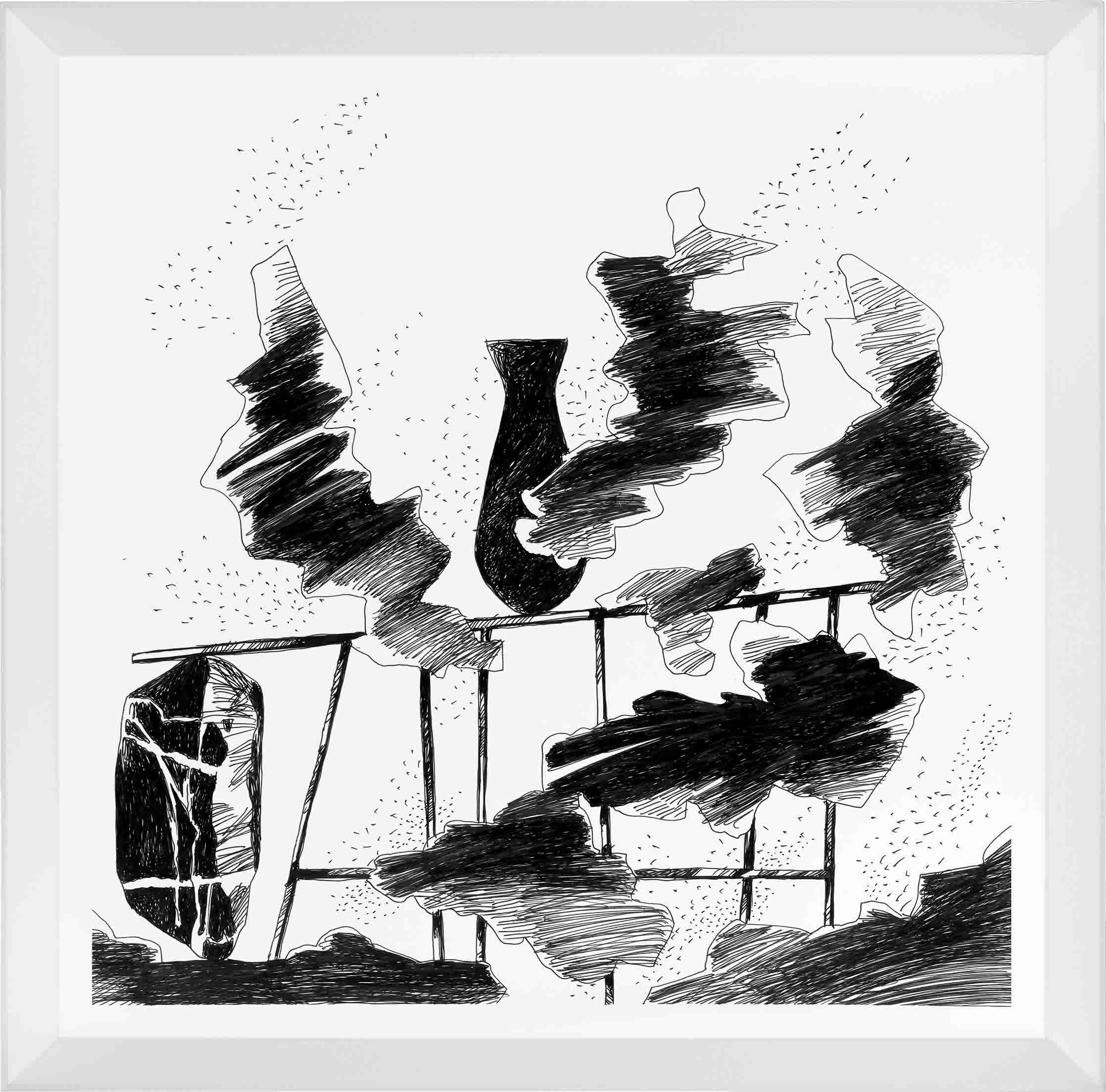 Drawings-Nuvole come Preghiere-L'ultimo giorno-Mario-Trimarchi-Design-cornice