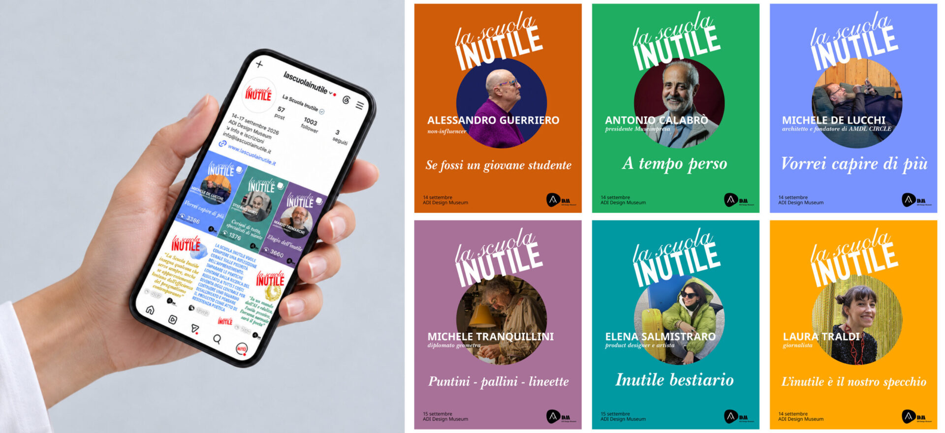 La Scuola Inutile - Branding - conchiglie - Instagram - communications La Scuola Inutile - Branding - conchiglie - Instagram - communications