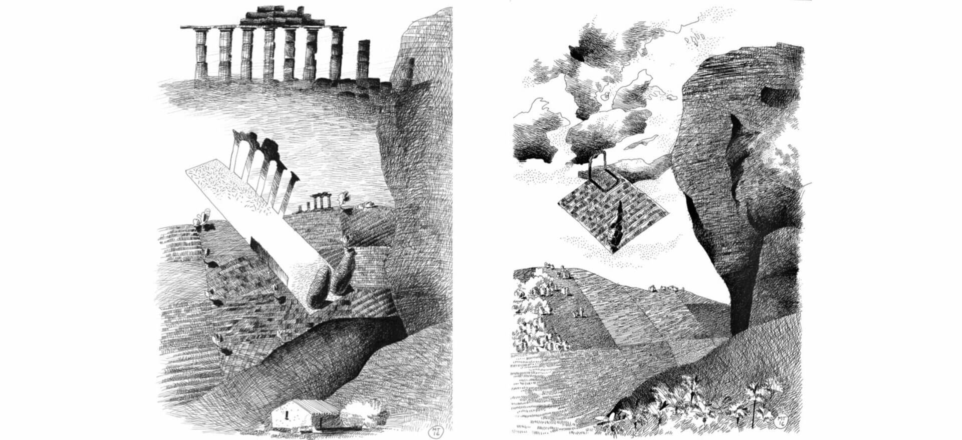 Mario-Trimarchi-Design-Strawberry-Fields-Forever-Drawing-Ink-On-Paper-Artwork-2026