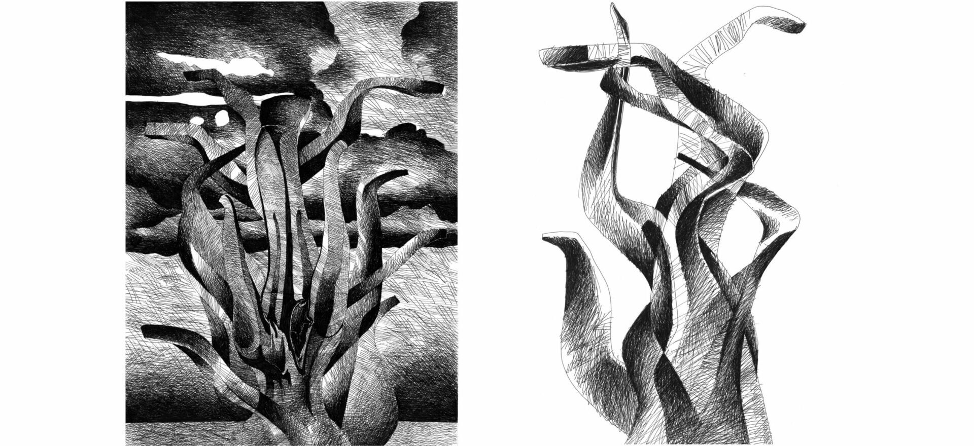 Mario-Trimarchi-Design-Swan-Drawing-Ink-On-Paper-Artwork-2026
