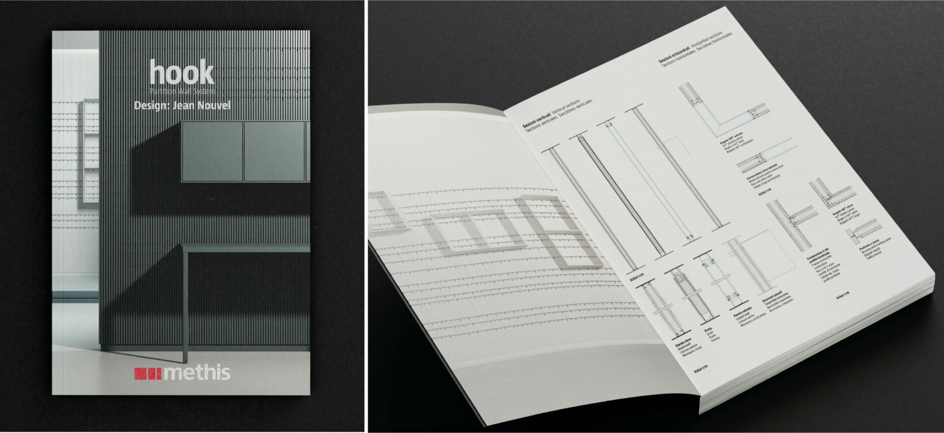 Logo | Graphic Design | Branding | Jean Nouvel Hook Catalogue | Methis | Mario Trimarchi Design | Fragile