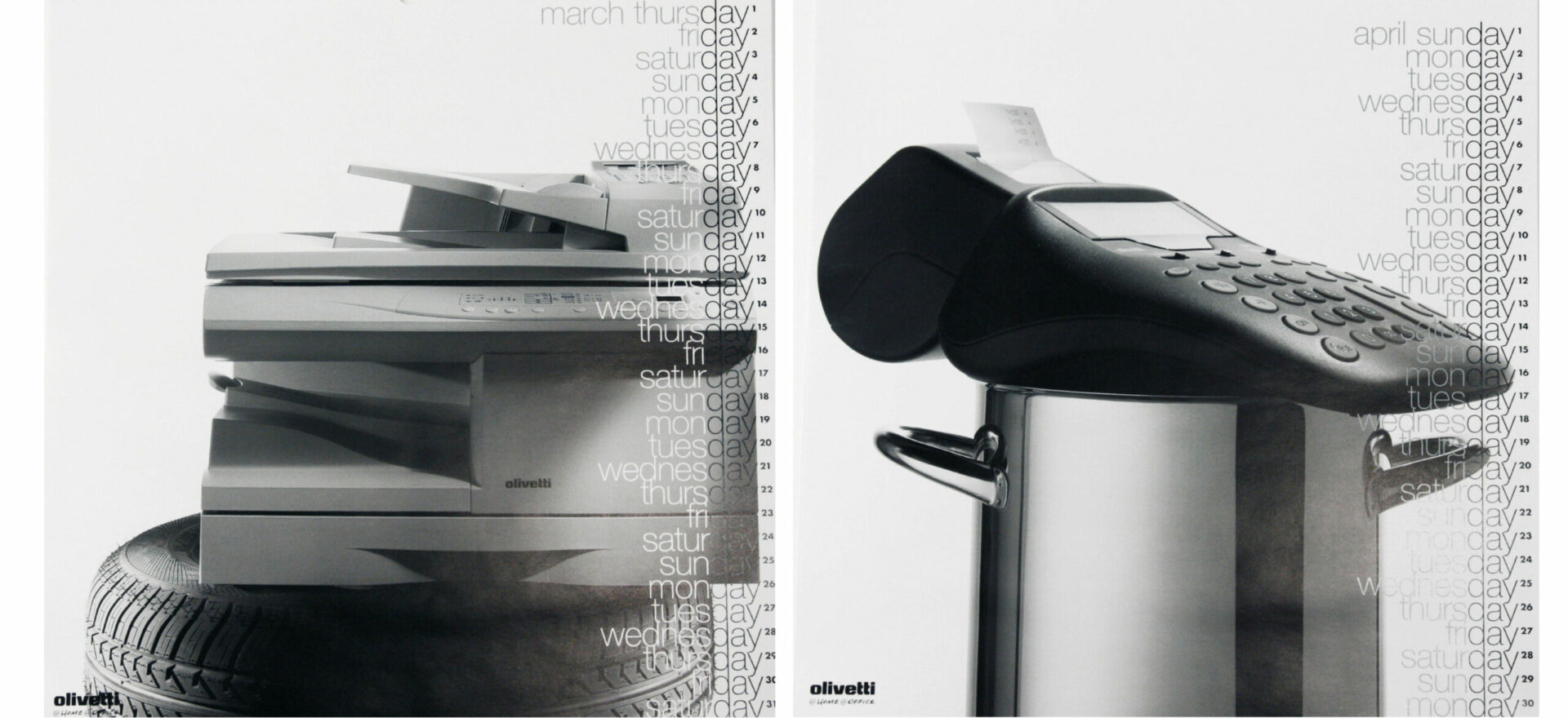 Art Direction | Graphic Design | Branding | Calendars | Olivetti | Mario Trimarchi Design | Fragile